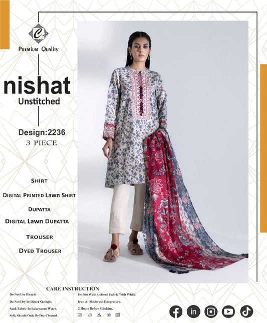 Nishat Luxury Printed Lawn – volume page 0011