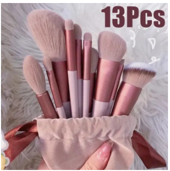 WANTER 13 Pcs Makeup Brushes Set Soft hair Loose Powder Eyeshadow Concealer Contour Eyeliner Brush Foundation Makeup Brush Beauty Cosmetic tools
