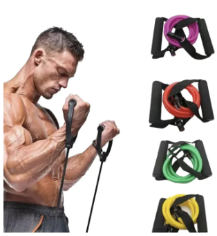 Latex Elastic Tube Resistance Bands Pull Rope Gym Yoga Fitness Equipment