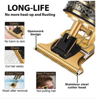 T9 Vintage Hair Trimmer For Men | T9 Rechargeable Shaver Machine For Men| Professional Hair Trimming Machine | Hair Trimmer and Shaver For Boys