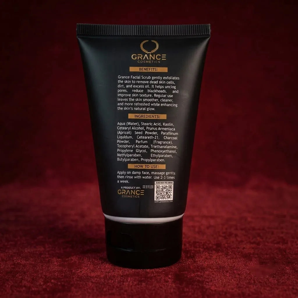 Premium Vitamin C Facial Scrub -Revives, Exfoliates & Removes Tan