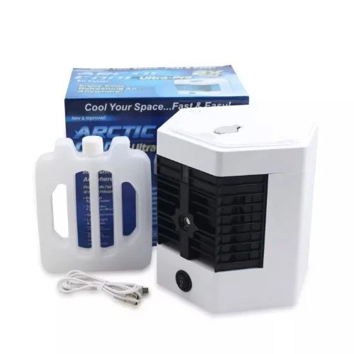 New mini refrigeration air conditioning fan household desktop small spray air cooler USB portable mobile cooling fan