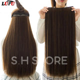 Hair Extension For Girls - Easy Attachment - Brown Clips In Strong