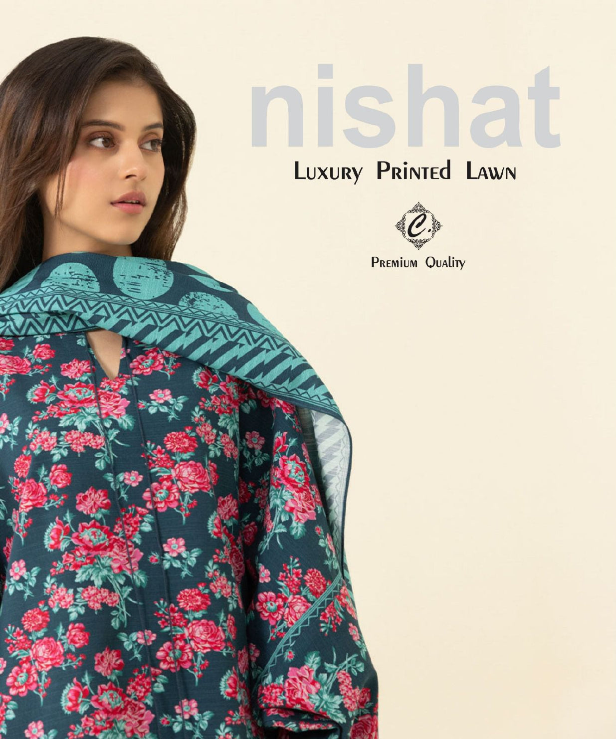 NISHAT LUXURY PRINTED LAWN