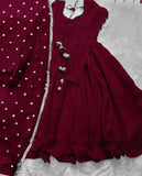 Fancy Chiffon Maxi 3pc Punjabi Set - Elegant and Trendy Design