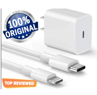 Iphone Original Charger 20Watt Power Adapter With Type C To Lightening Cable Gives Super Fast Charging Experience To All Iphone Models