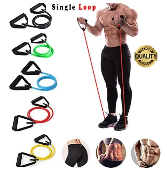 Latex Elastic Tube Resistance Bands Pull Rope Gym Yoga Fitness Equipment
