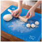 Face Value Roti mat Non-Stick Silicon Reusable Pastry Fondant Dough Roti Chapati Rolling Baking Sheet Mat with Measurements - Multi colour