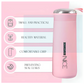 400ml Glass Water Bottles NICE | Double Wall Vacuum Insulation Hot & Cold Thermos Flask | Easy to Carry Travel Water Bottles