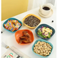10Pcs Multi-function Spit Bone Dish Household Food Grade Plastic Spit Bone Dish Round Square Set Dining Table Garbage Plate