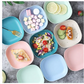 10Pcs Multi-function Spit Bone Dish Household Food Grade Plastic Spit Bone Dish Round Square Set Dining Table Garbage Plate