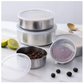SP Dealz [Set of 5] Stackable Stainless Steel Snack Food Storage Containers With Lids, Leakproof Clear Lids For Lunch, Leftovers, Soups, Salads Meal Prep and Storage, Reusable for Kids and adults