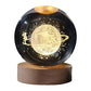 Crystal Ball Night Light Desktop Lamp Dinner Table Office Dorm Home Spacewalk Lamps Lighting Ceiling Fans Night Lights