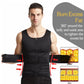 Men Body Shaper Fitness Neoprene Sauna Vest Waist Trainer Double Belt Sweat Shirt Corset Top Abdomen Slimming Shapewear Fat Burn Jacket Hot Shapers