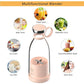 Portable and Electric Blender Bottle Juicer for Shakes and Smoothies, Mini Juicer Bottle for Traveling (Multicolour) USB Chargeable Juicer Blender6 Blades 380ml-Portable Juicer Cup & Smoothie Maker